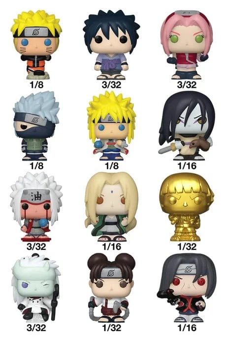 Naruto Bitty POP! Mystery Vinyl Figure 2,5 cm - 1 Unidade Aleatória